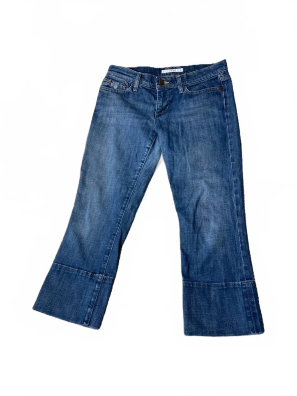 Joe's Jeans Sz W27 Womens Straight Socialite Kicker Medium Wash Blue Denim - Picture 2 of 5